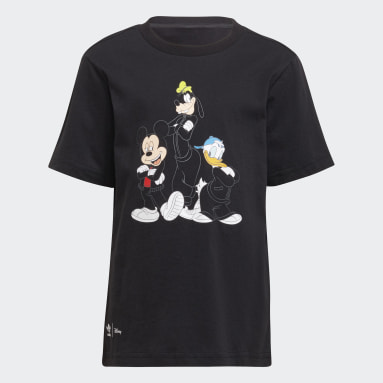 Kinderen Originals Zwart Disney Mickey and Friends Short en T-shirt Setje