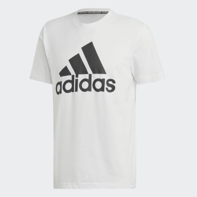 Camiseta Must Haves Badge of Sport Blanco Hombre Diseño Deportivo