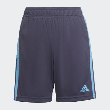 Barn Fotboll Blå Tiro Essentials Shorts
