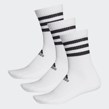 Tenis bílá Ponožky 3-Stripes Cushioned Crew – 3 páry