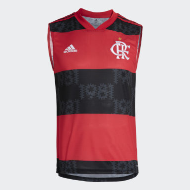 Camisa Sem Mangas 1 CR Flamengo 21/22 Vermelho Homem Futebol
