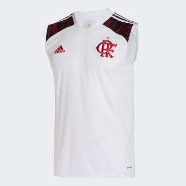 Camisa 2 Sem Mangas CR Flamengo 21 Branco Homem Futebol