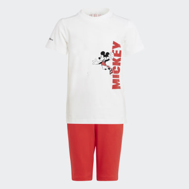 Children 4-8 Years Training White Disney Mickey Mouse Summer Set