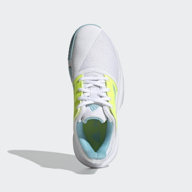 Youth 8-16 Years Tennis White CourtJam Tennis Shoes