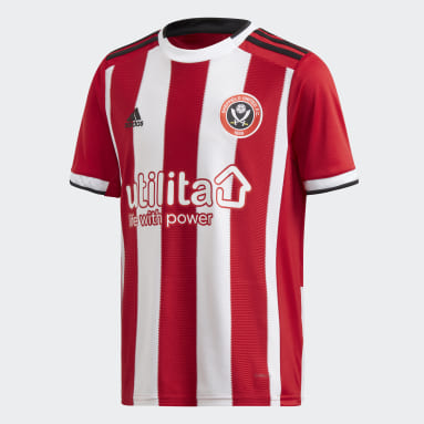 Youth 8-16 Years Football Red Sheffield United Home Jersey