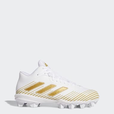 adidas football cleats white and gold