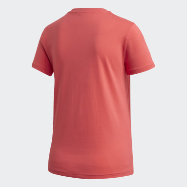 Camiseta Essentials 3 bandas Rosa Mujer Sportswear