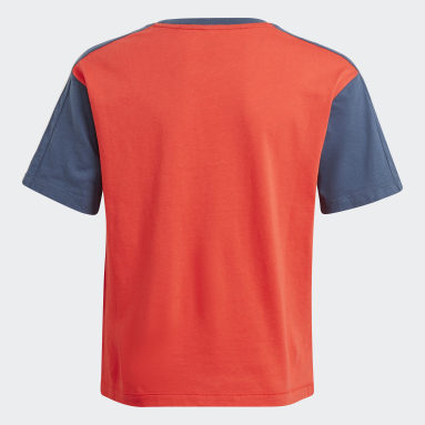 Meisjes Sportswear Rood adidas Essentials Colorblock T-shirt