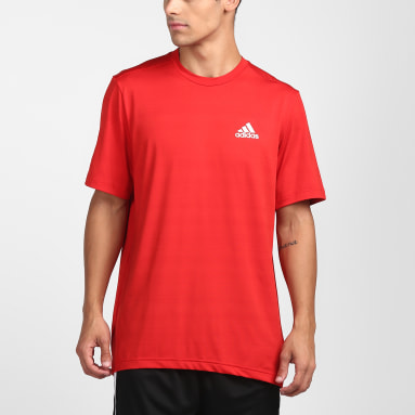 Men Training Red Sport Inspired Designed2Move Heather Tee