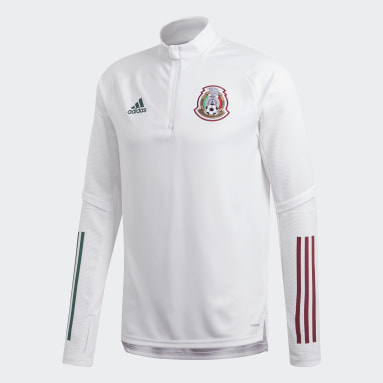 Sudadera entrenamiento México Blanco Hombre Fútbol