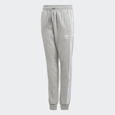 Youth 8-16 Years Originals Grey 3-Stripes Pants