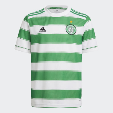 Youth 8-16 Years Football White Celtic FC 21/22 Home Jersey