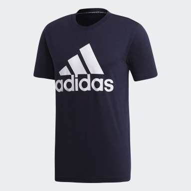 Mænd Sportswear Blå Must Haves Badge of Sport T-shirt