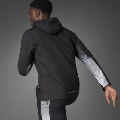 Men's Running Black Own the Run Colorblock Jacket