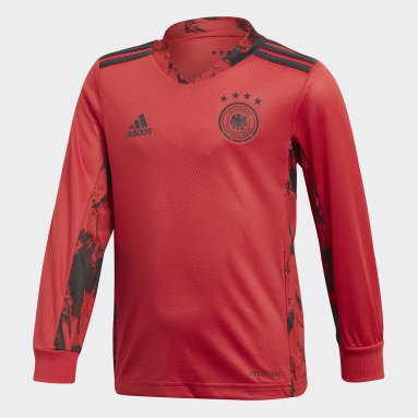 Mini kit Gardien de but Allemagne Domicile Rouge Garçons Football