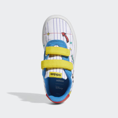 Chaussure adidas x Disney Mickey Mouse Vulc Raid3r Blanc Enfants Sportswear