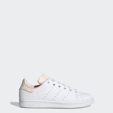 Adidas originals stan smith kids purple clearance