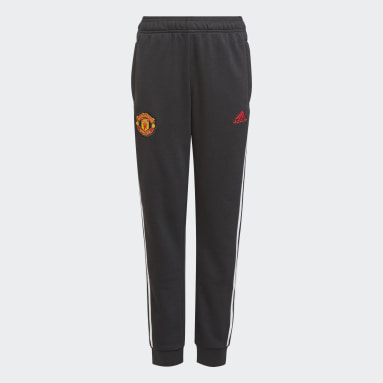 Black adidas joggers red stripes clearance