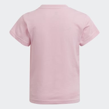Děti Originals růžová Tričko Adicolor Trefoil