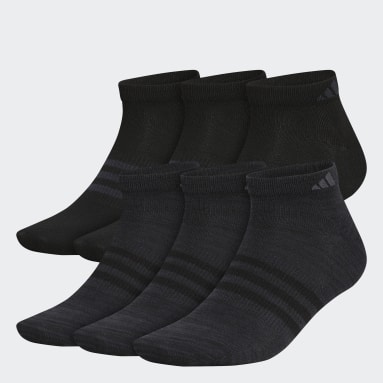Men's Training Black Superlite Low-Cut Socks 6 Pairs