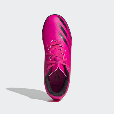 Girls Football Pink X Ghosted.4 Turf Boots