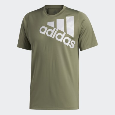 olive green adidas t shirt