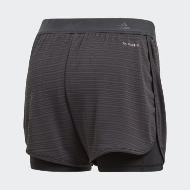 Shorts Dos-en-Uno Chill Gris Mujer Training