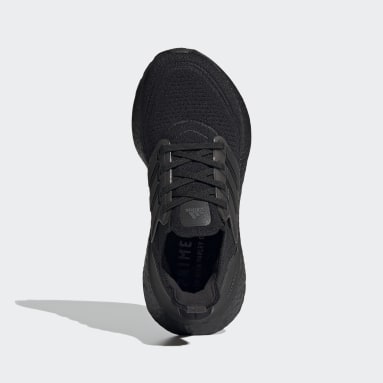 Youth 8-16 Years Running Black Ultraboost 21 Shoes