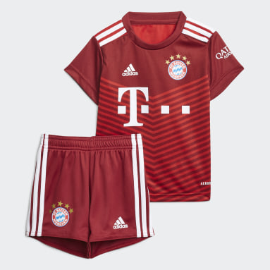 Kinderen Voetbal Rood FC Bayern München 21/22 Baby Thuistenue