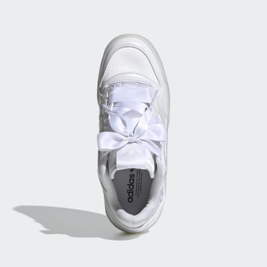 Kids Originals White Forum Satin Low Shoes