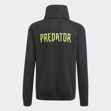 Youth 8-16 Years Sportswear Black Predator Football-Inspired Track Top