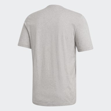 Camiseta Essentials Linear Logo Gris Hombre Sportswear
