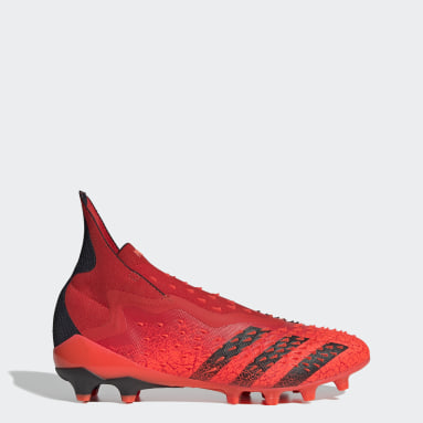 Men Football Red Predator Freak+ Artificial Grass Boots