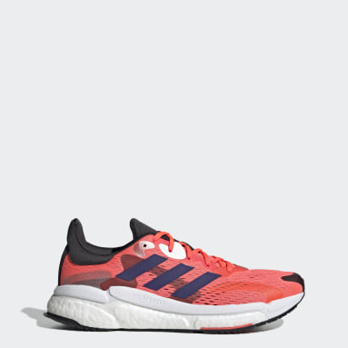 Men Running Red Solarboost 4 Shoes