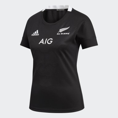 Women Rugby Black All Blacks Home Jersey