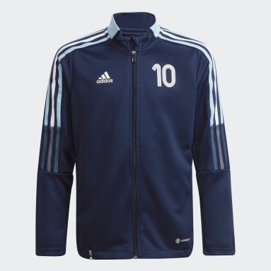 Kids Football Blue Messi Tiro Number 10 Training Jacket