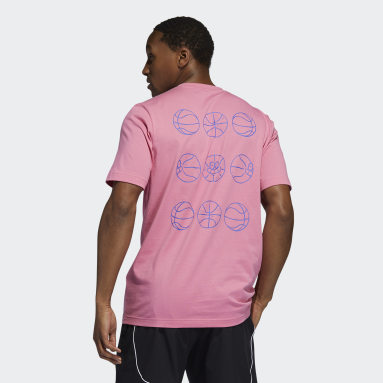Männer Basketball Lil Stripe adidas Hoops Graphic T-Shirt Rosa