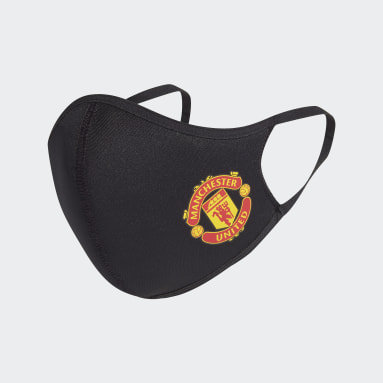Sportswear Black Manchester United Face Covers 3-Pack XS/S