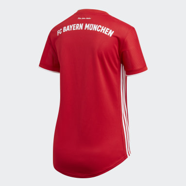 Women Football Red FC Bayern Home Jersey