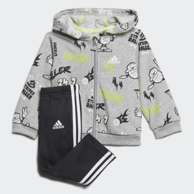 Chándal French Terry Graphic Gris Niño Sportswear