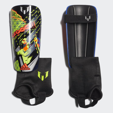 Youth 8-16 Years Football Blue Messi Match Shin Guards