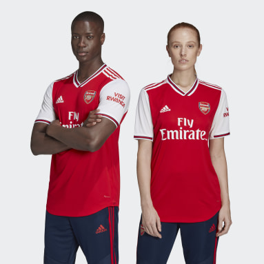 Men Football Red Arsenal Home Authentic Jersey