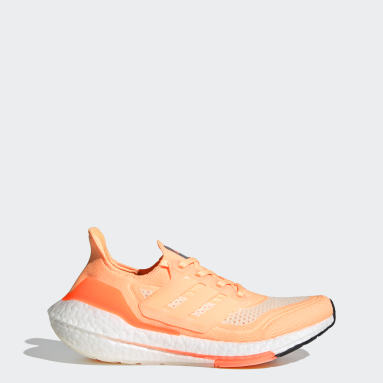 Women Running Orange Ultraboost 21 Shoes