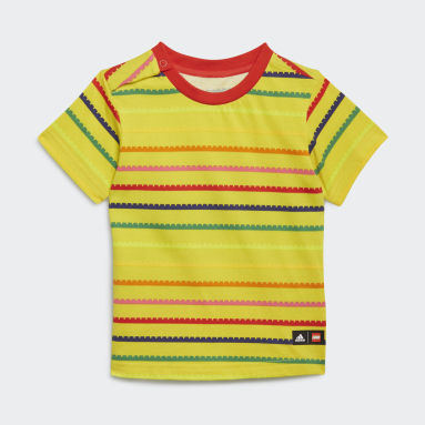 yellow adidas tracksuit kids