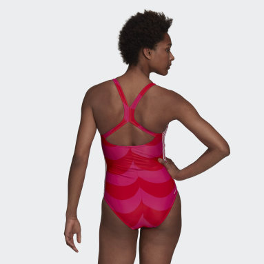 Women Swimming Pink SH3.RO 3-Stripes Marimekko Swimsuit