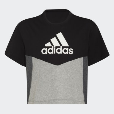 Camiseta Colorblock Negro Niña Sportswear