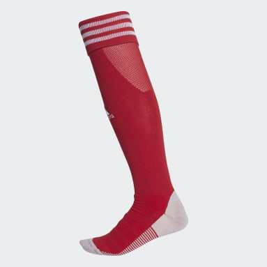 Calcetines AdiSocks con largo a la rodilla (UNISEX) Rojo Fútbol