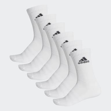 Cushioned Crew Socks 6 Pairs Bialy