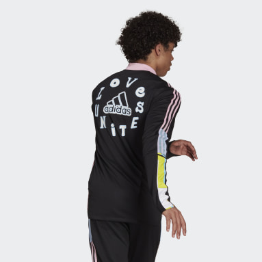 Men's Soccer Black adidas Love Unites Tiro Track Jacket