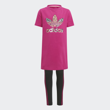 Kids 4-8 Years Originals Pink Graphic Print Tee Dress Set